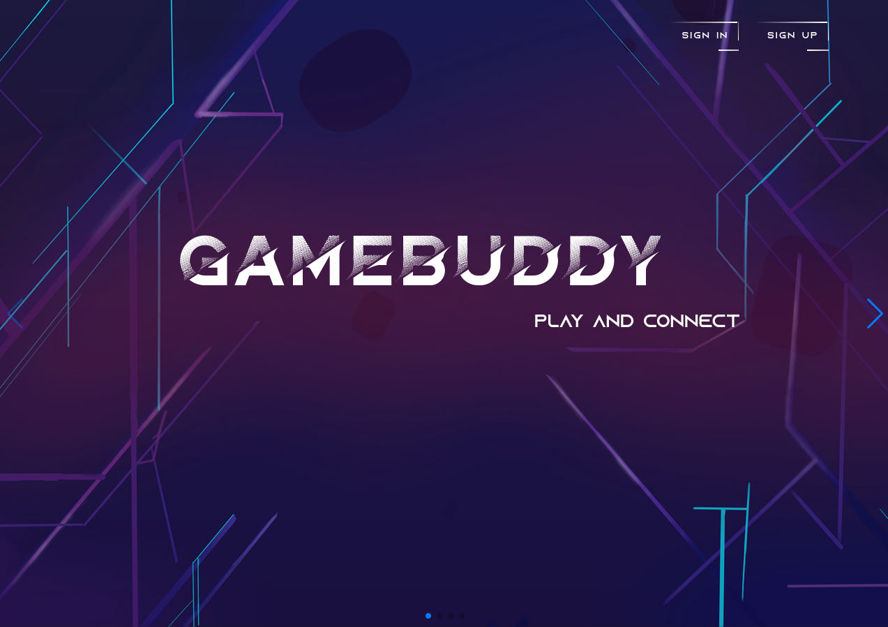 Game Buddy Landing Page